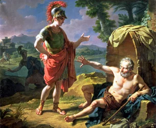 Alexander and Diogenes, 1818